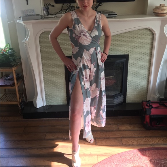 👻Floral Print Jumpsuit M - Picture 5 of 7